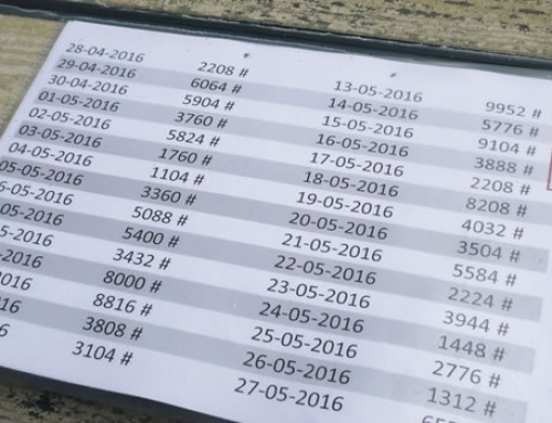 Bezahlungskontrolle mit Tagescodes im Baumarkt